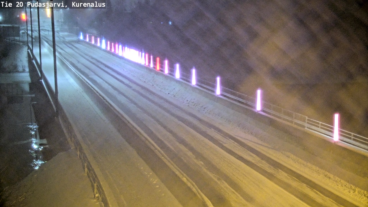 Weather Camera Image Väg 20Pudasjärvi, Kurenalus, Pudasjärvi, Pohjois-Pohjanmaa