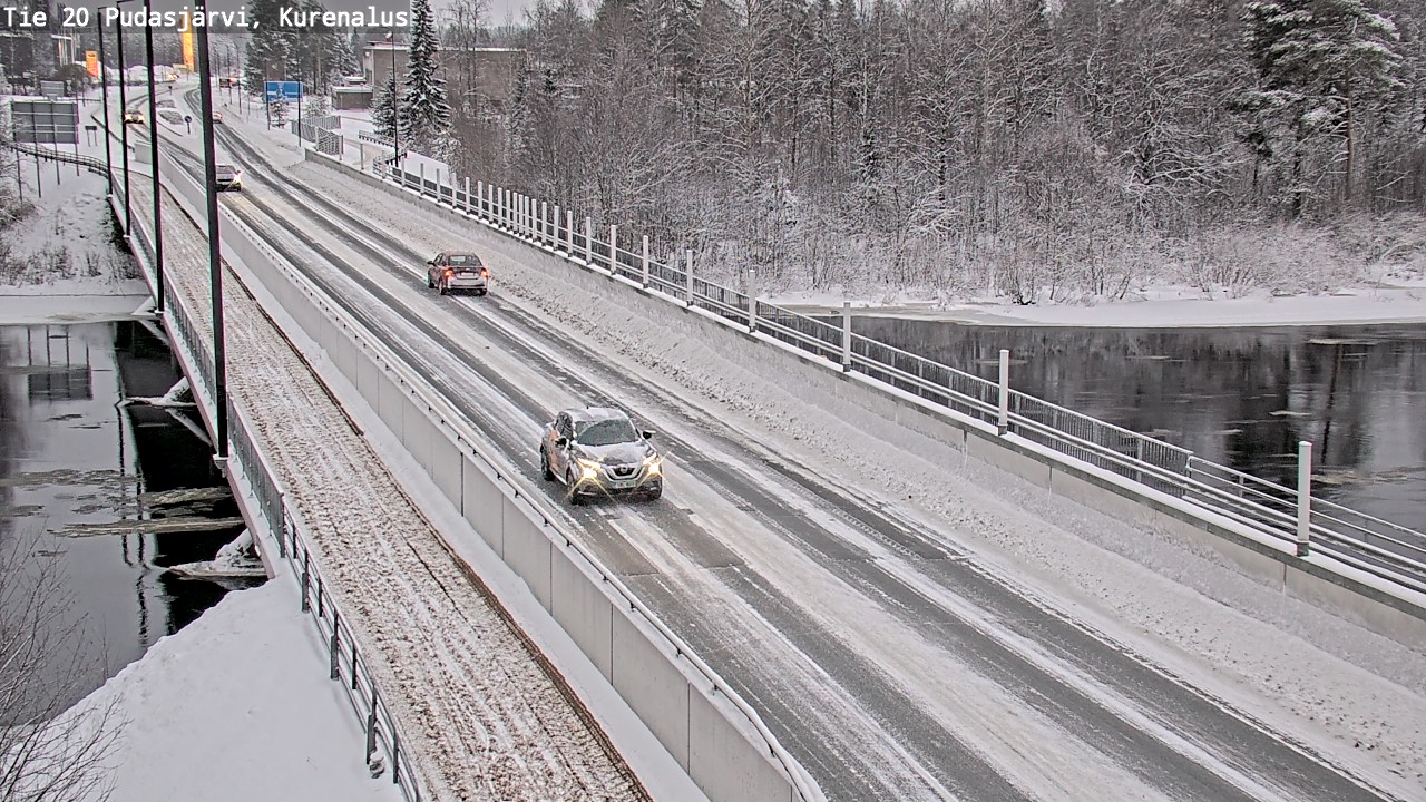 Weather Camera Image Väg 20Pudasjärvi, Kurenalus, Pudasjärvi, Pohjois-Pohjanmaa