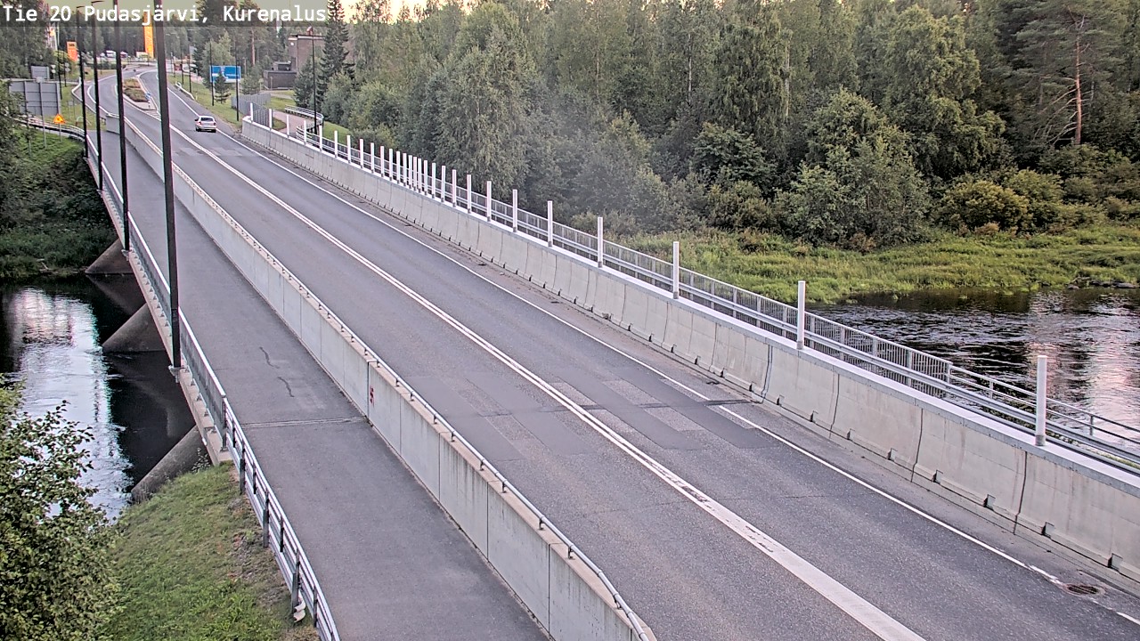 Weather Camera Image Road 20 Pudasjärvi, Kurenalus, Pudasjärvi, Pohjois-Pohjanmaa