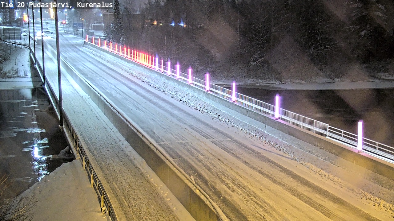 Weather Camera Image Väg 20Pudasjärvi, Kurenalus, Pudasjärvi, Pohjois-Pohjanmaa