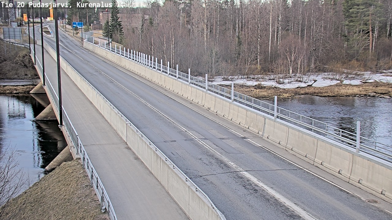 Weather Camera Image Road 20 Pudasjärvi, Kurenalus, Pudasjärvi, Pohjois-Pohjanmaa
