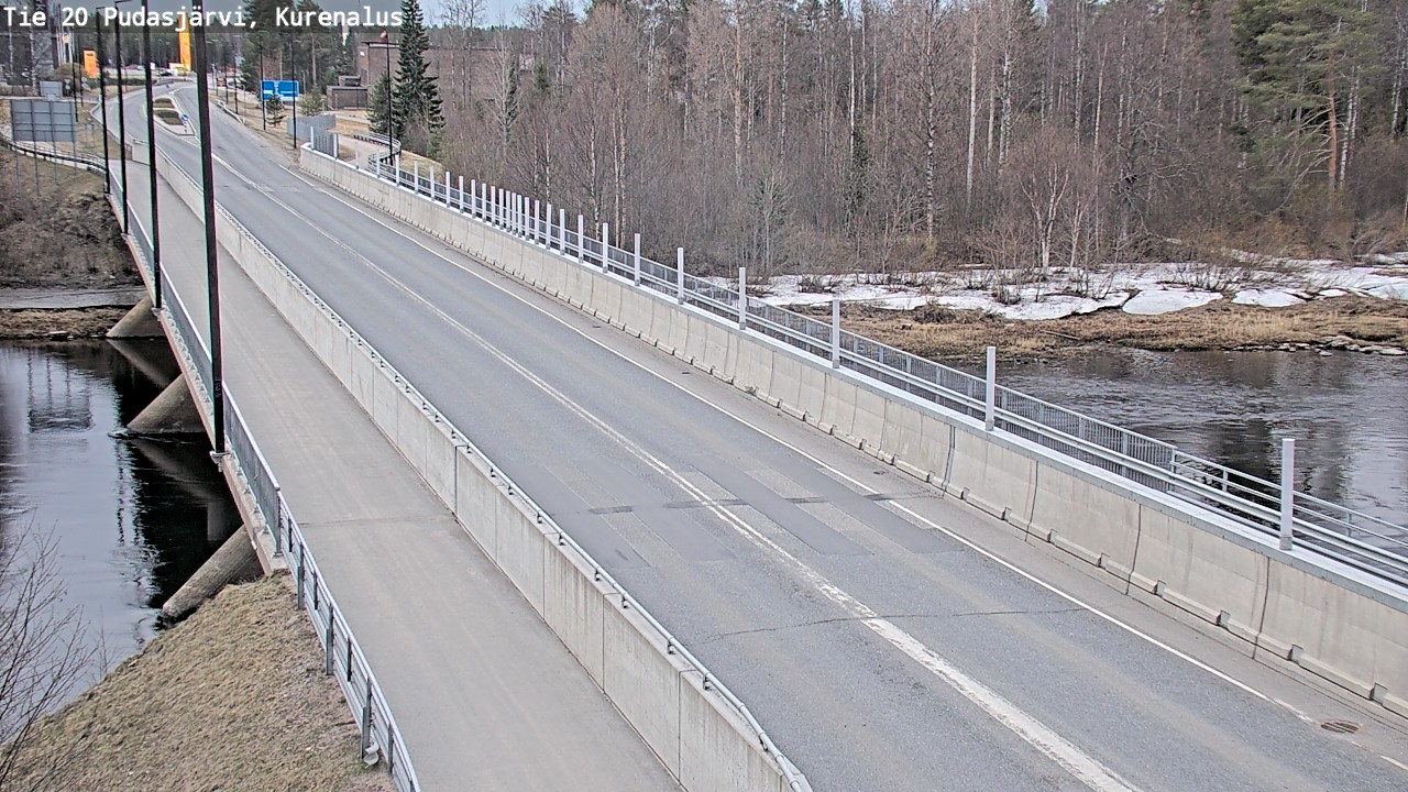 Weather Camera Image Road 20 Pudasjärvi, Kurenalus, Pudasjärvi, Pohjois-Pohjanmaa