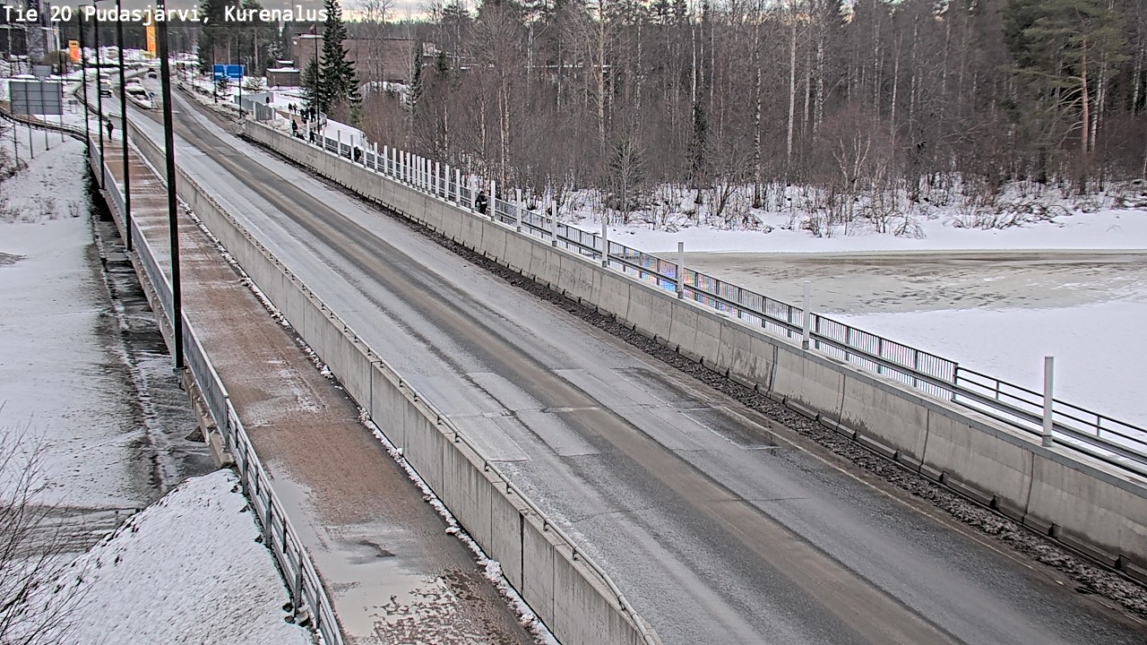 Weather Camera Image Road 20 Pudasjärvi, Kurenalus, Pudasjärvi, Pohjois-Pohjanmaa