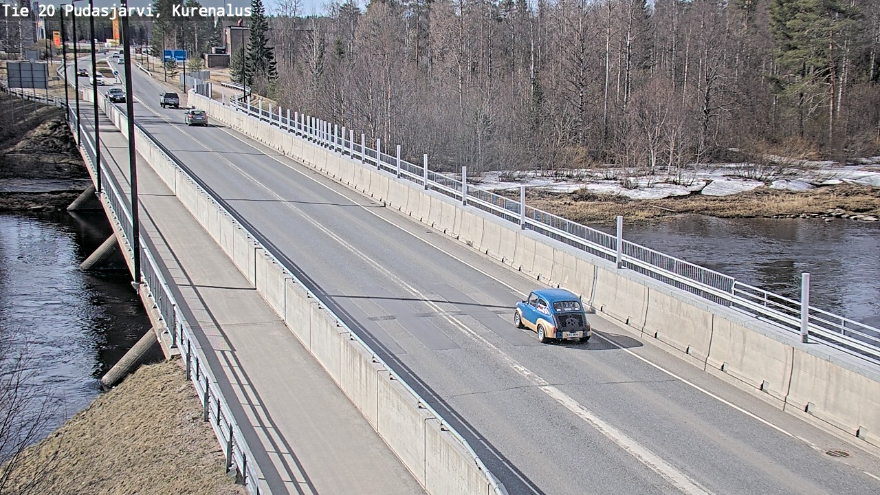 Weather Camera Image Road 20 Pudasjärvi, Kurenalus, Pudasjärvi, Pohjois-Pohjanmaa