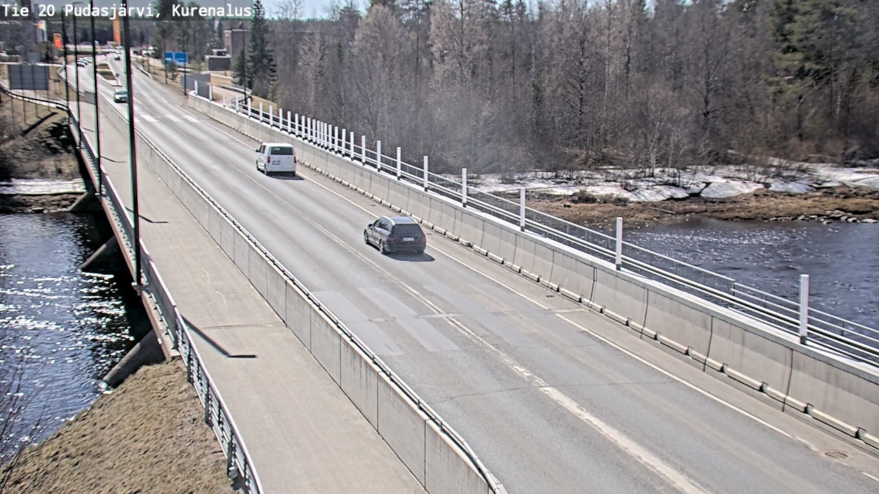 Weather Camera Image Road 20 Pudasjärvi, Kurenalus, Pudasjärvi, Pohjois-Pohjanmaa