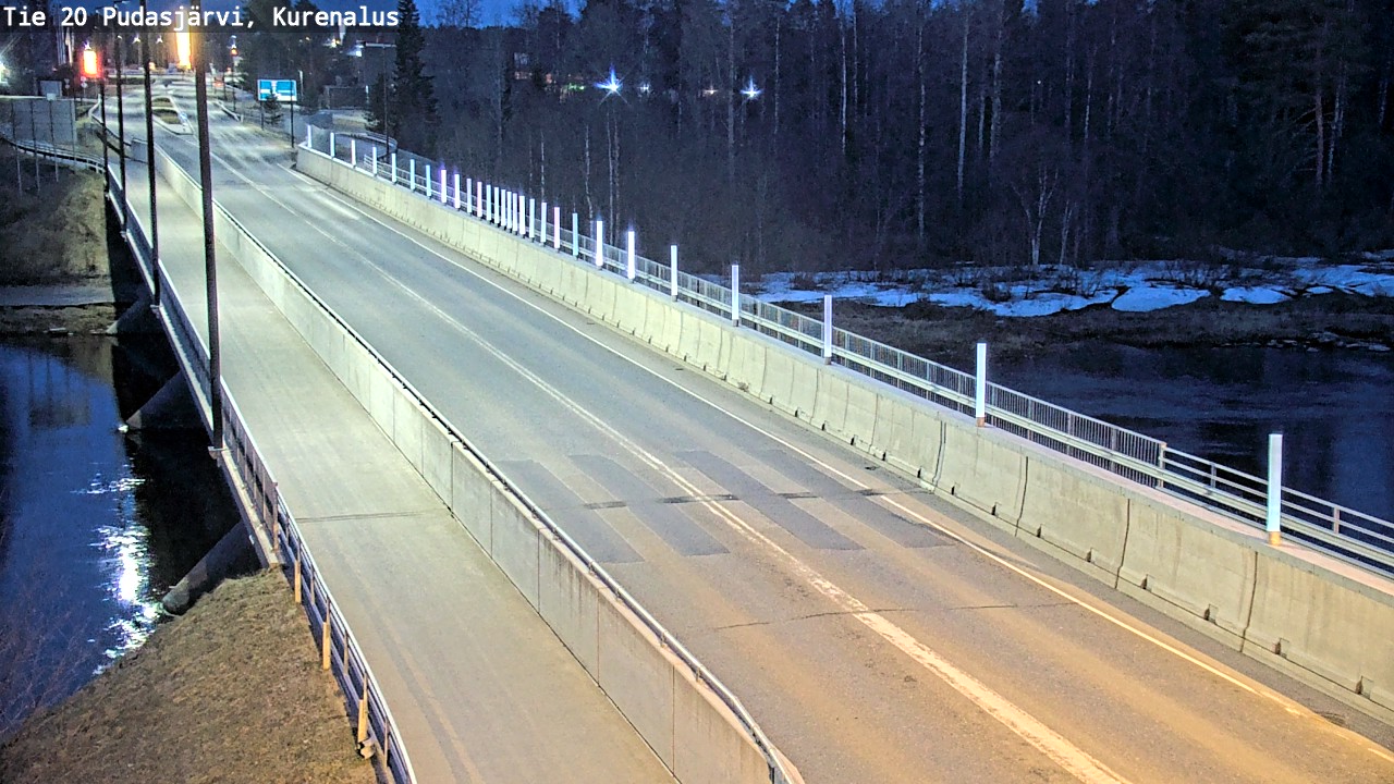 Weather Camera Image Road 20 Pudasjärvi, Kurenalus, Pudasjärvi, Pohjois-Pohjanmaa