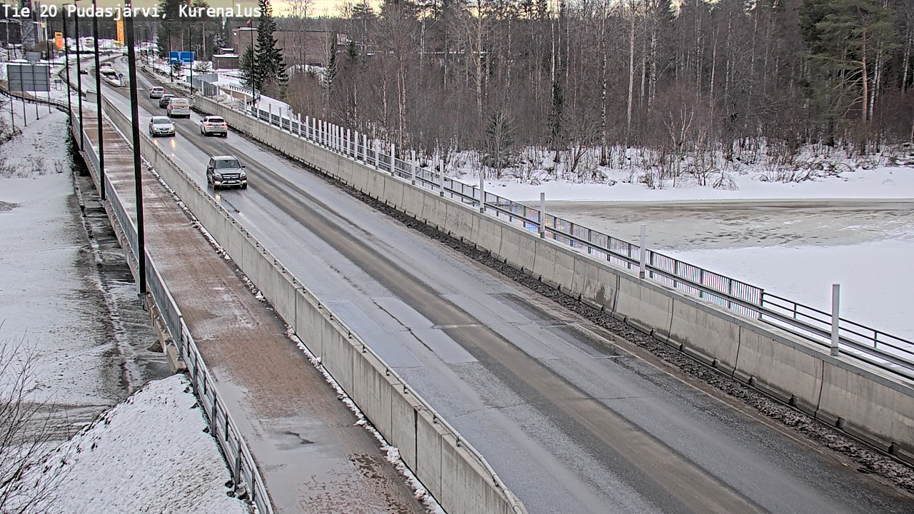 Weather Camera Image Road 20 Pudasjärvi, Kurenalus, Pudasjärvi, Pohjois-Pohjanmaa