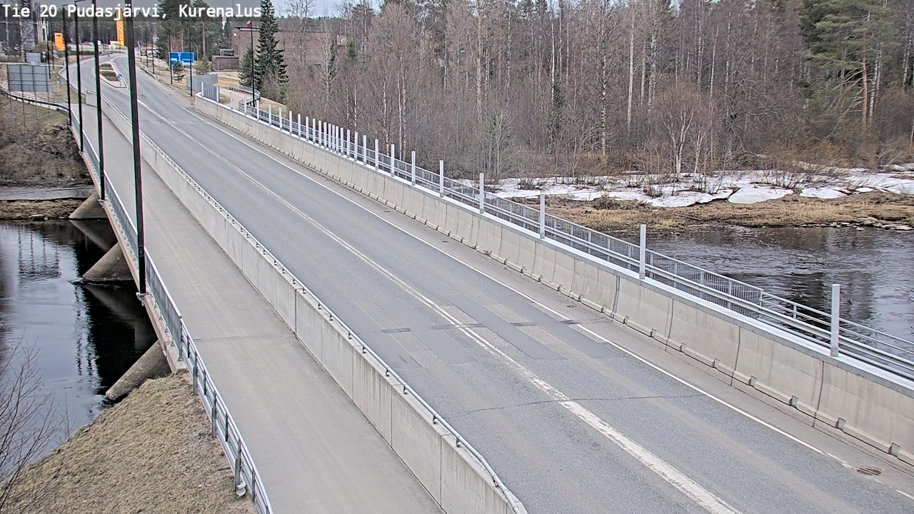 Weather Camera Image Väg 20Pudasjärvi, Kurenalus, Pudasjärvi, Pohjois-Pohjanmaa