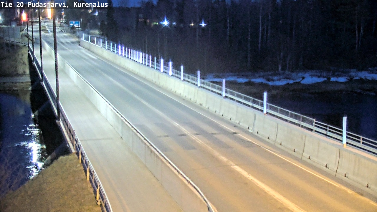 Weather Camera Image Road 20 Pudasjärvi, Kurenalus, Pudasjärvi, Pohjois-Pohjanmaa