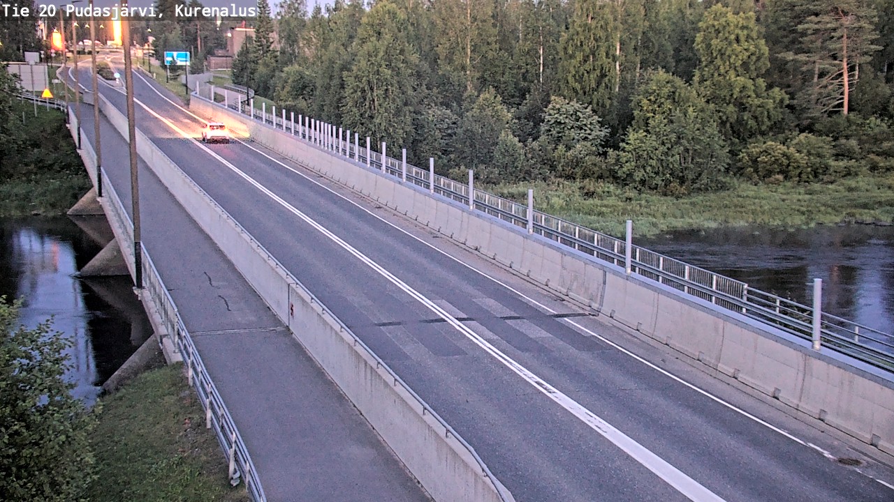 Weather Camera Image Road 20 Pudasjärvi, Kurenalus, Pudasjärvi, Pohjois-Pohjanmaa