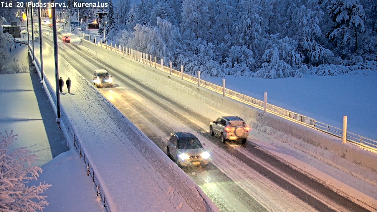 Kelikamerat Kuva Tie 20 Pudasjärvi, Kurenalus, Pudasjärvi, Pohjois-Pohjanmaa