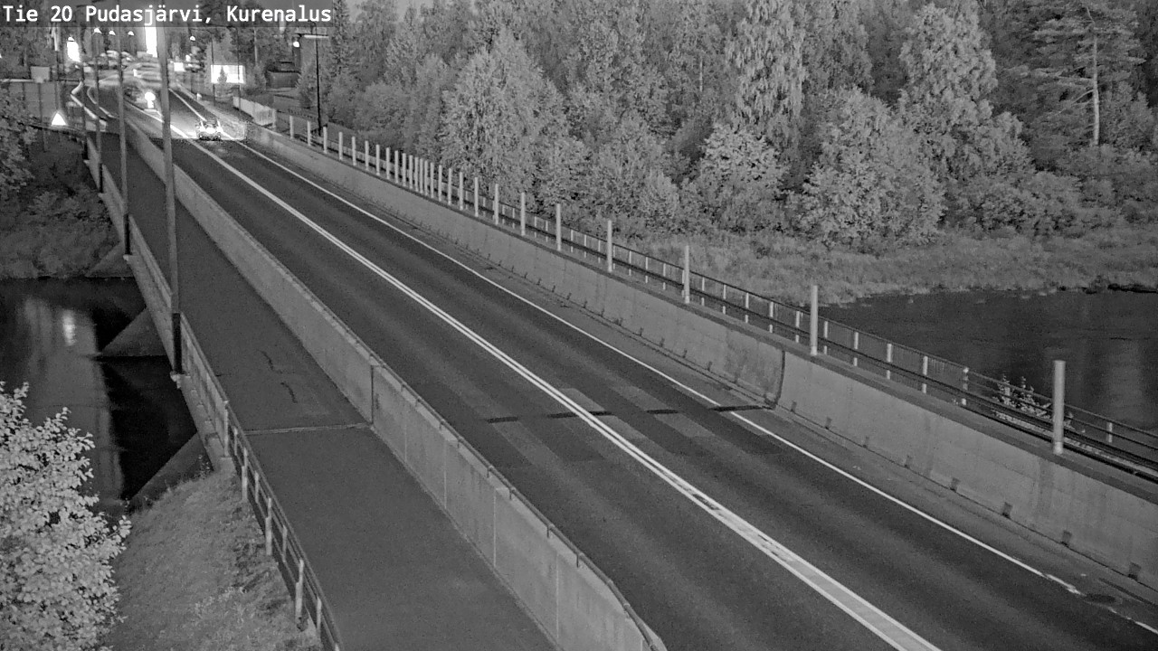 Weather Camera Image Road 20 Pudasjärvi, Kurenalus, Pudasjärvi, Pohjois-Pohjanmaa
