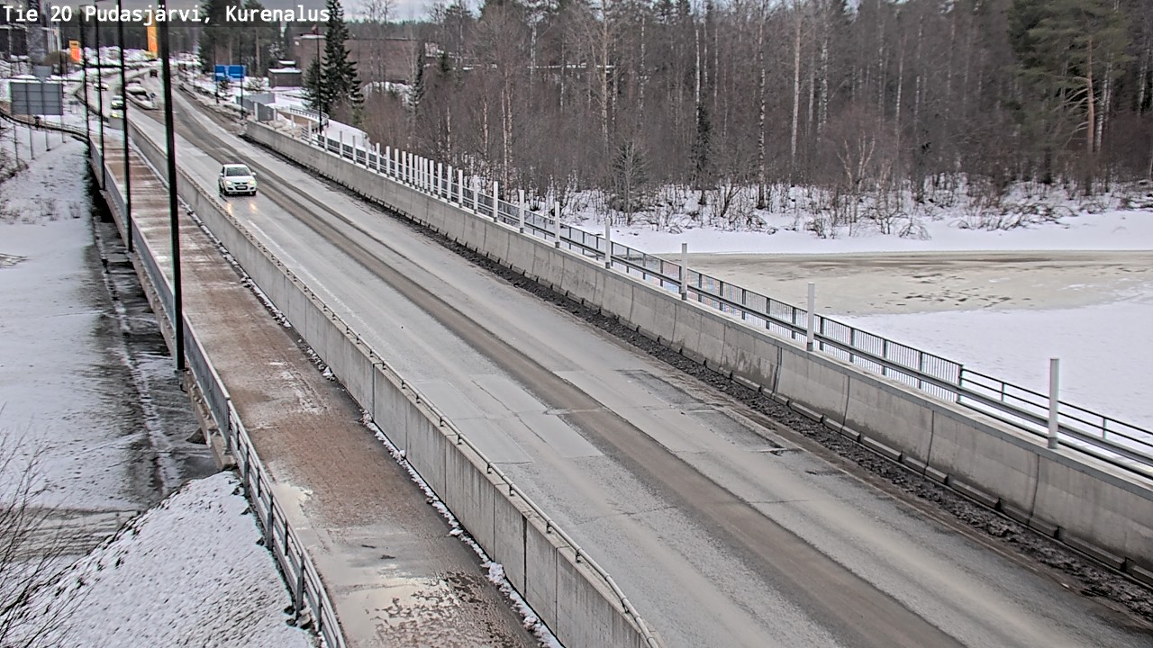 Weather Camera Image Road 20 Pudasjärvi, Kurenalus, Pudasjärvi, Pohjois-Pohjanmaa