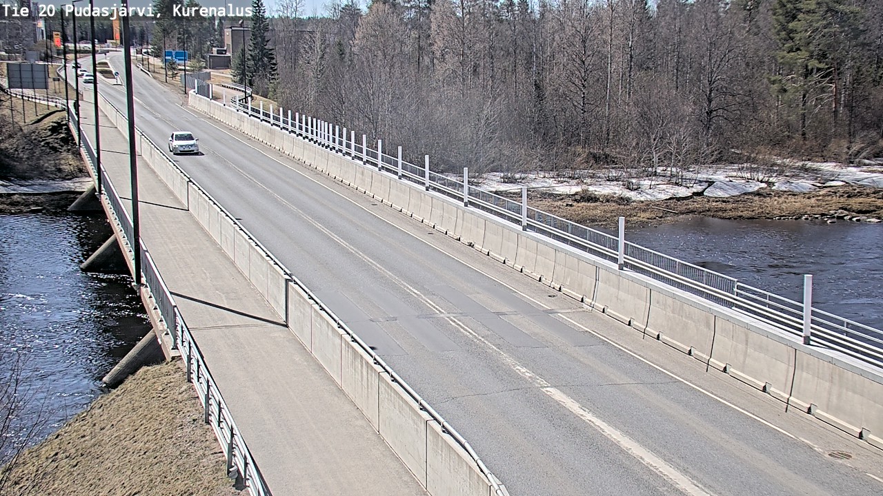 Weather Camera Image Road 20 Pudasjärvi, Kurenalus, Pudasjärvi, Pohjois-Pohjanmaa