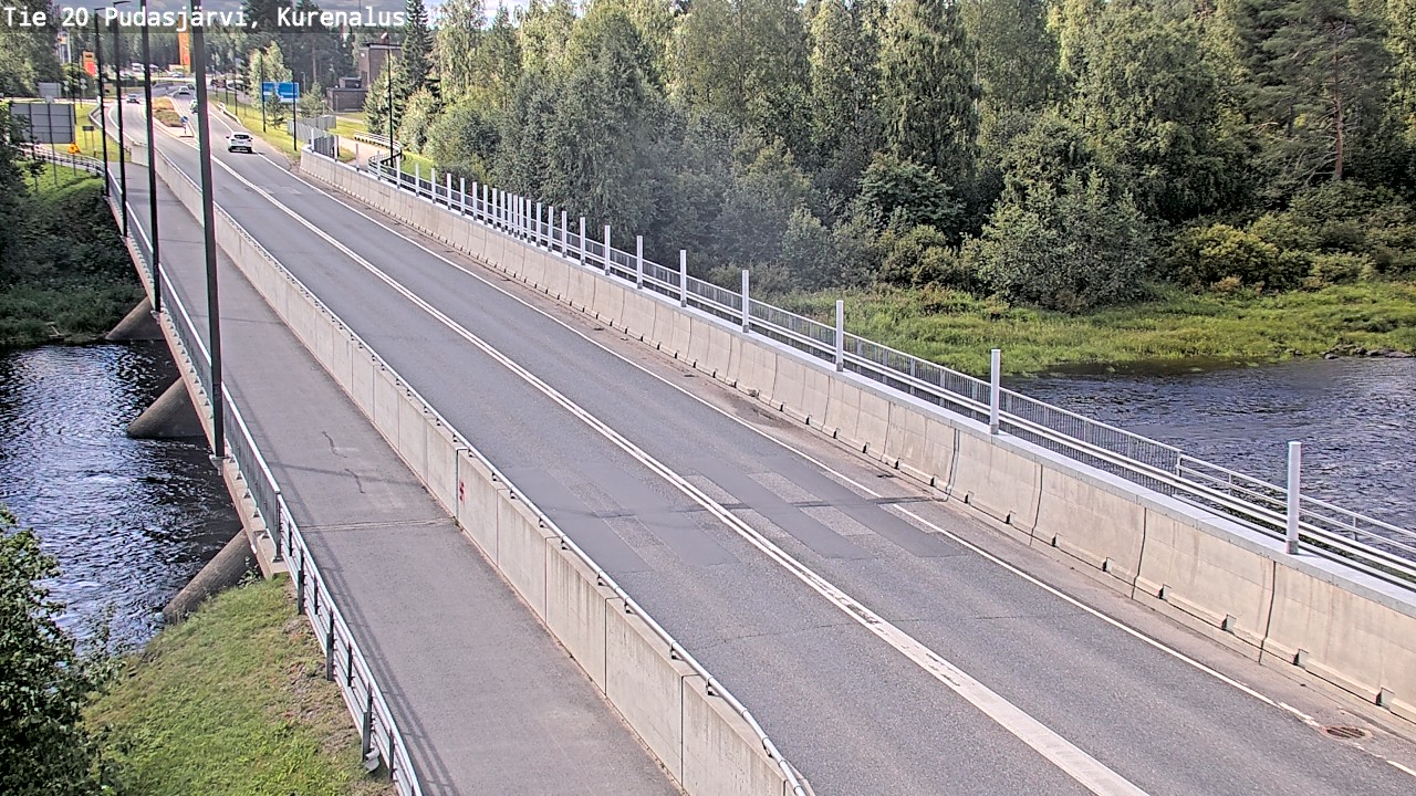 Weather Camera Image Road 20 Pudasjärvi, Kurenalus, Pudasjärvi, Pohjois-Pohjanmaa