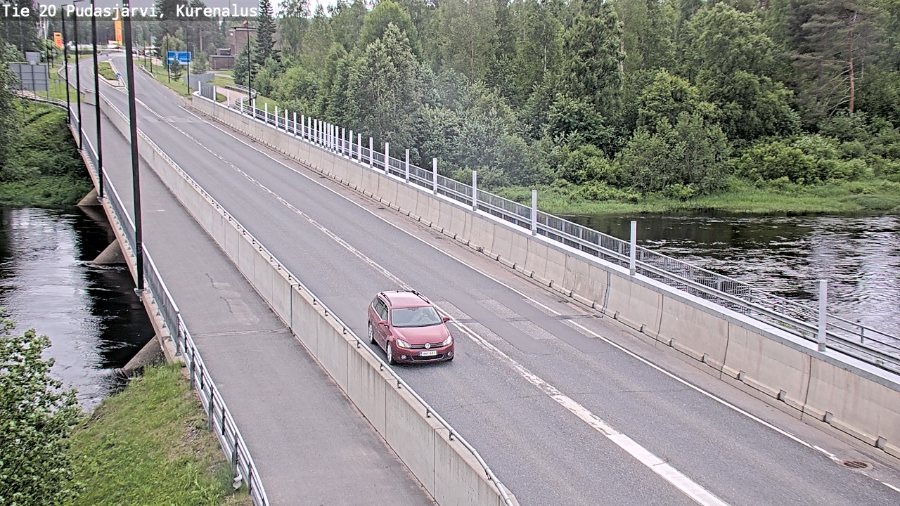 Weather Camera Image Väg 20Pudasjärvi, Kurenalus, Pudasjärvi, Pohjois-Pohjanmaa
