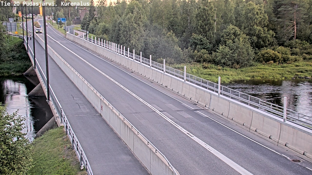 Weather Camera Image Road 20 Pudasjärvi, Kurenalus, Pudasjärvi, Pohjois-Pohjanmaa