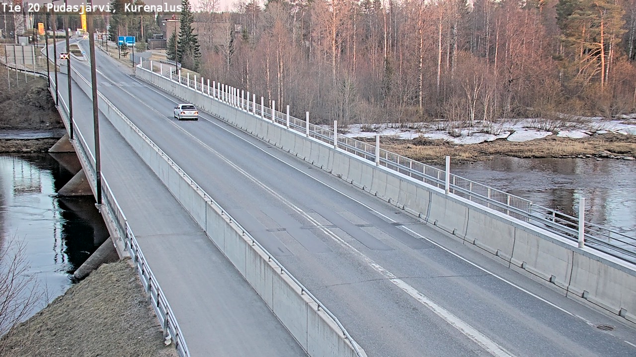 Weather Camera Image Road 20 Pudasjärvi, Kurenalus, Pudasjärvi, Pohjois-Pohjanmaa