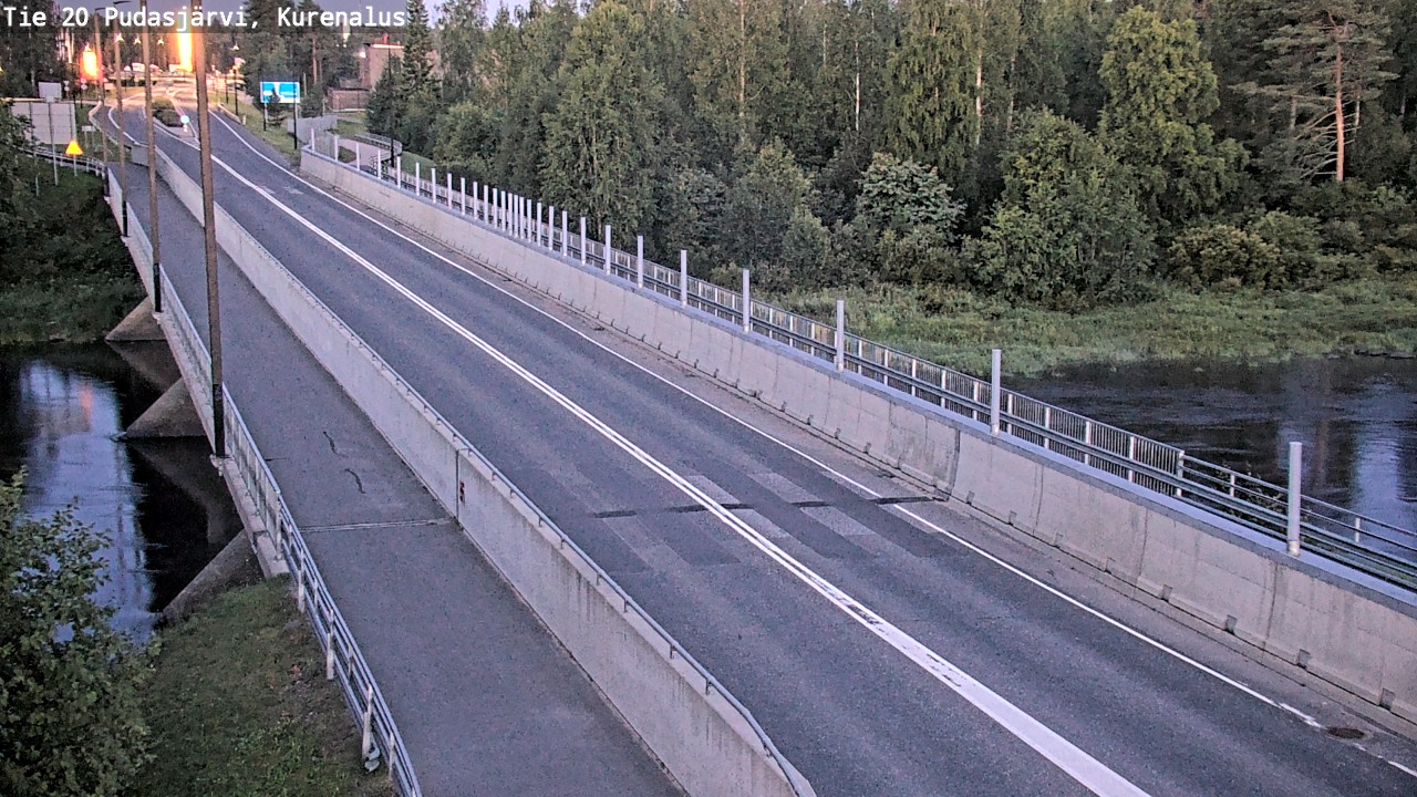 Weather Camera Image Road 20 Pudasjärvi, Kurenalus, Pudasjärvi, Pohjois-Pohjanmaa
