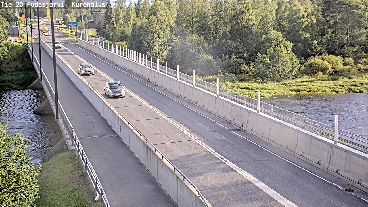 Weather Camera Image Road 20 Pudasjärvi, Kurenalus, Pudasjärvi, Pohjois-Pohjanmaa