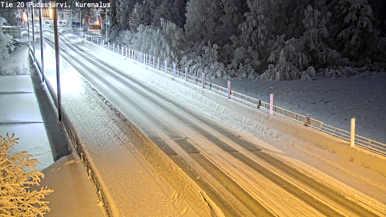 Kelikamerat Kuva Tie 20 Pudasjärvi, Kurenalus, Pudasjärvi, Pohjois-Pohjanmaa