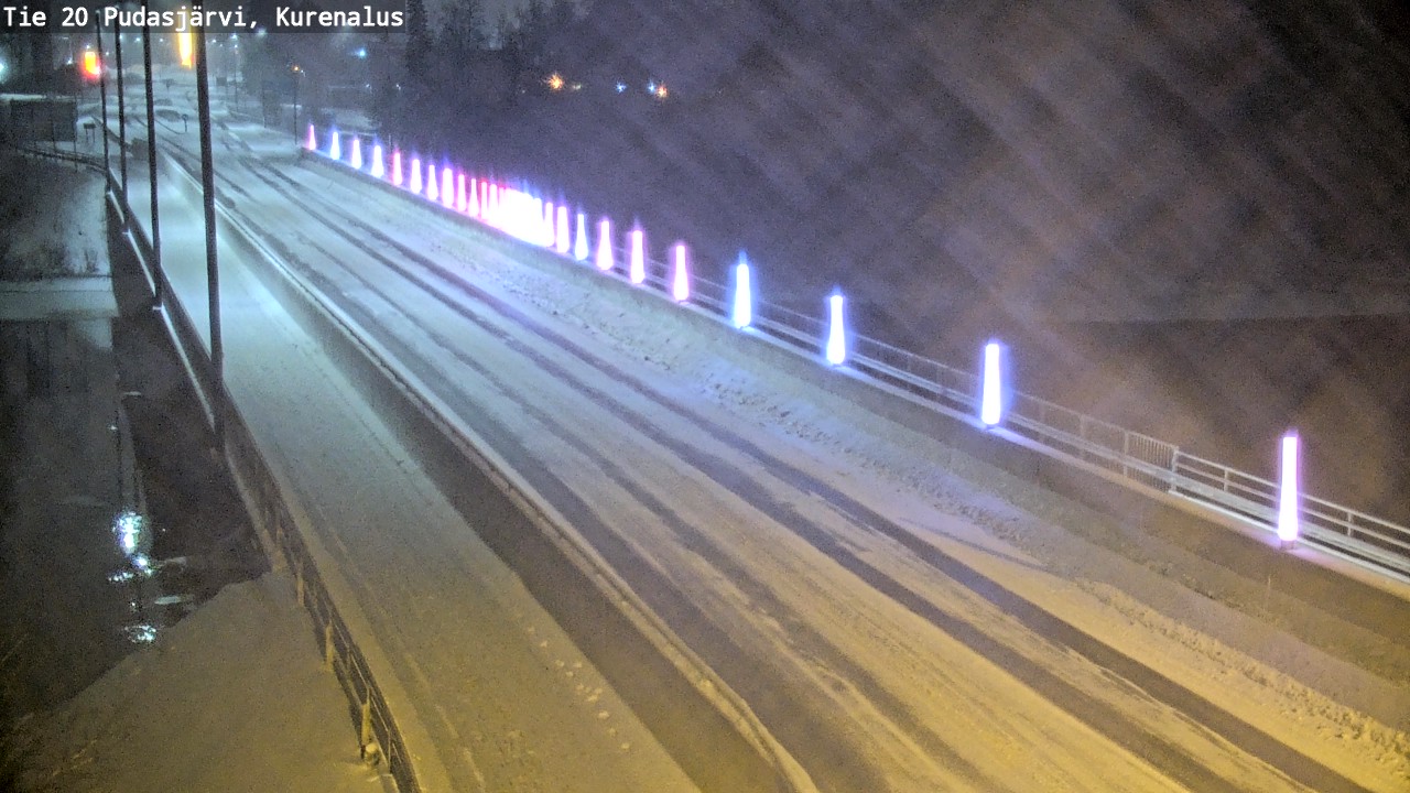 Weather Camera Image Väg 20Pudasjärvi, Kurenalus, Pudasjärvi, Pohjois-Pohjanmaa