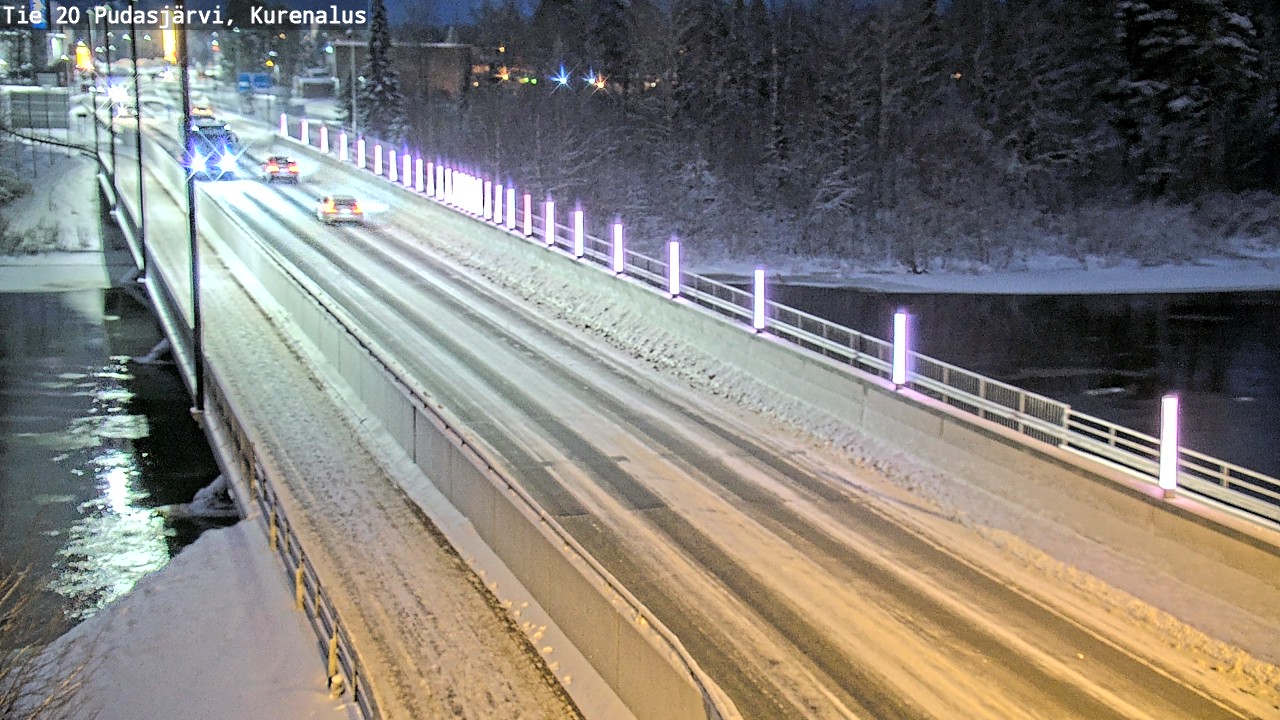 Weather Camera Image Väg 20Pudasjärvi, Kurenalus, Pudasjärvi, Pohjois-Pohjanmaa