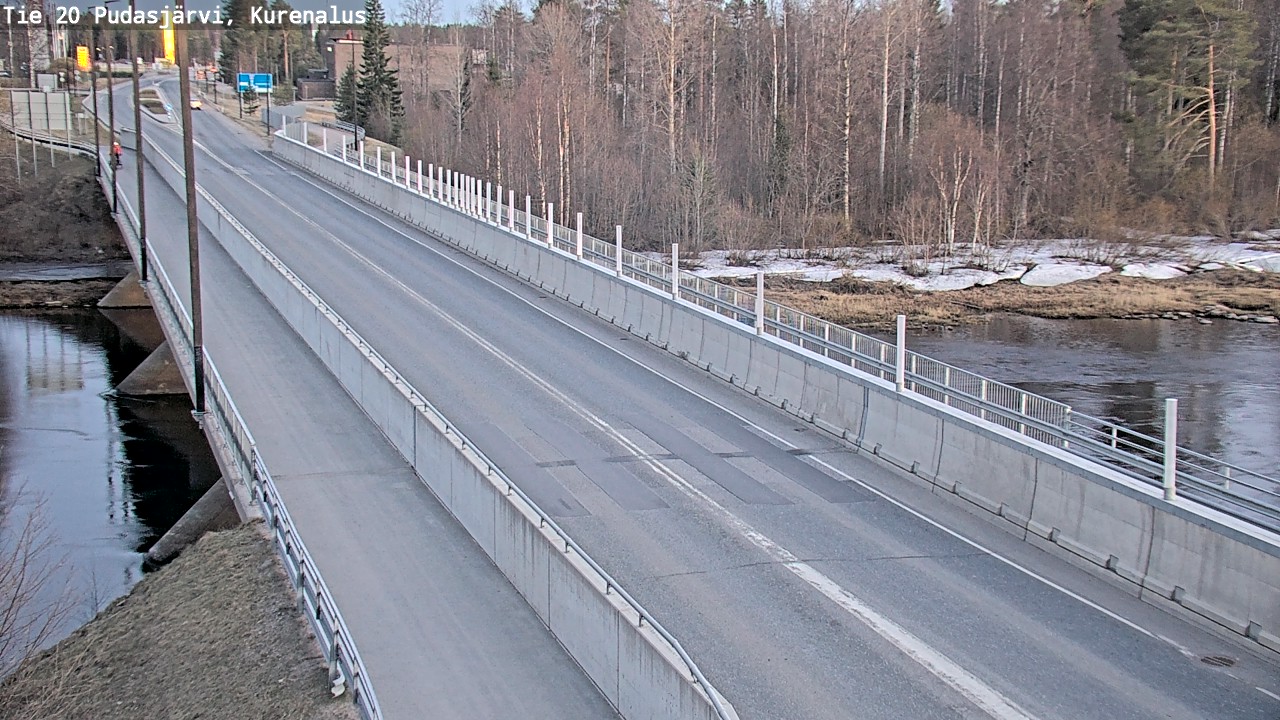 Weather Camera Image Road 20 Pudasjärvi, Kurenalus, Pudasjärvi, Pohjois-Pohjanmaa