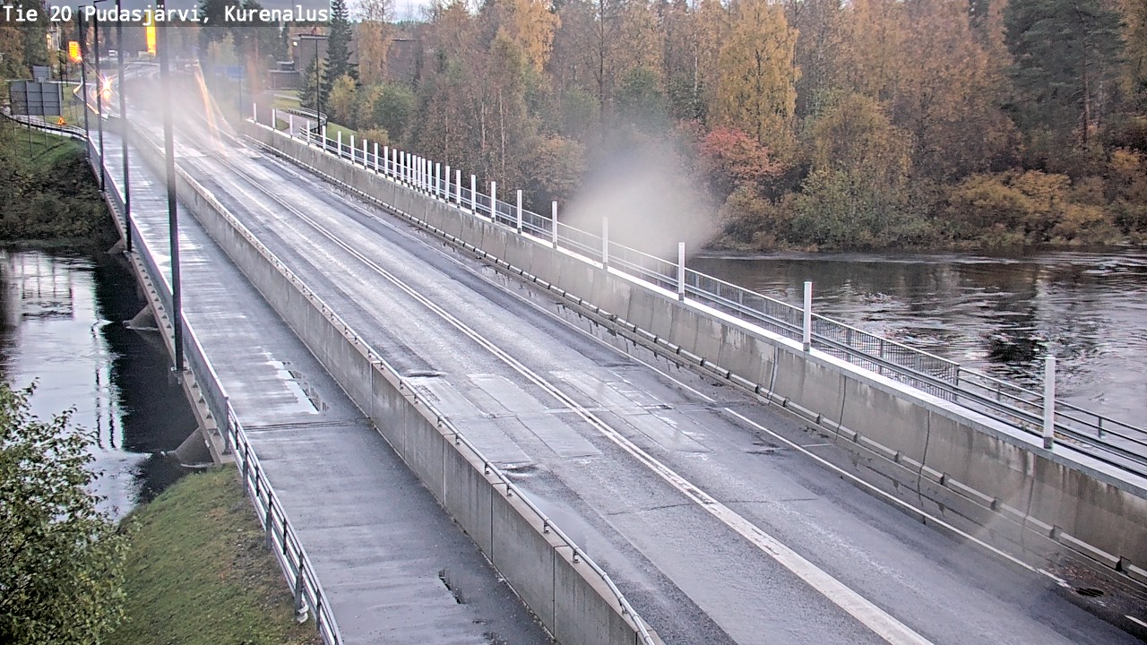 Weather Camera Image Road 20 Pudasjärvi, Kurenalus, Pudasjärvi, Pohjois-Pohjanmaa