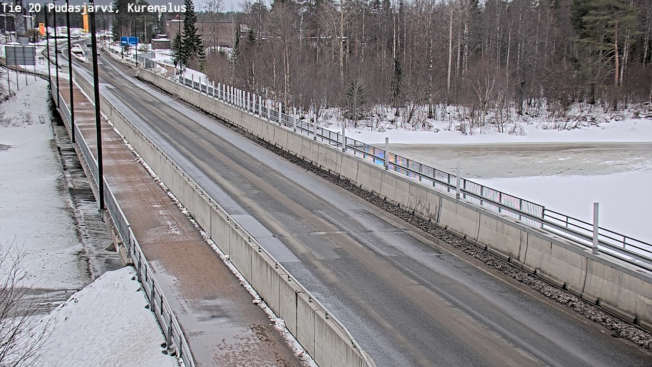 Weather Camera Image Road 20 Pudasjärvi, Kurenalus, Pudasjärvi, Pohjois-Pohjanmaa