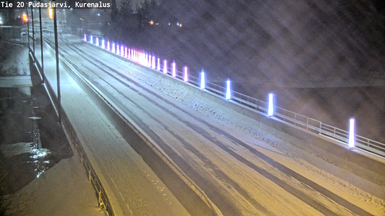 Weather Camera Image Väg 20Pudasjärvi, Kurenalus, Pudasjärvi, Pohjois-Pohjanmaa