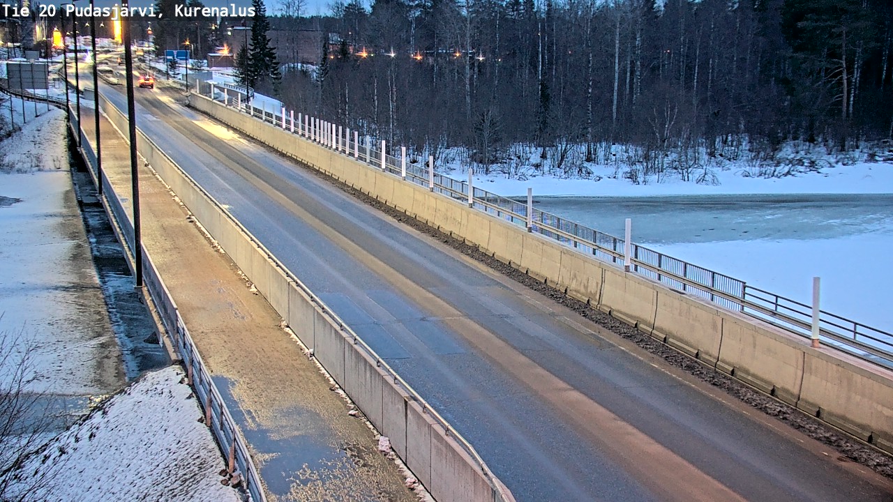 Weather Camera Image Road 20 Pudasjärvi, Kurenalus, Pudasjärvi, Pohjois-Pohjanmaa