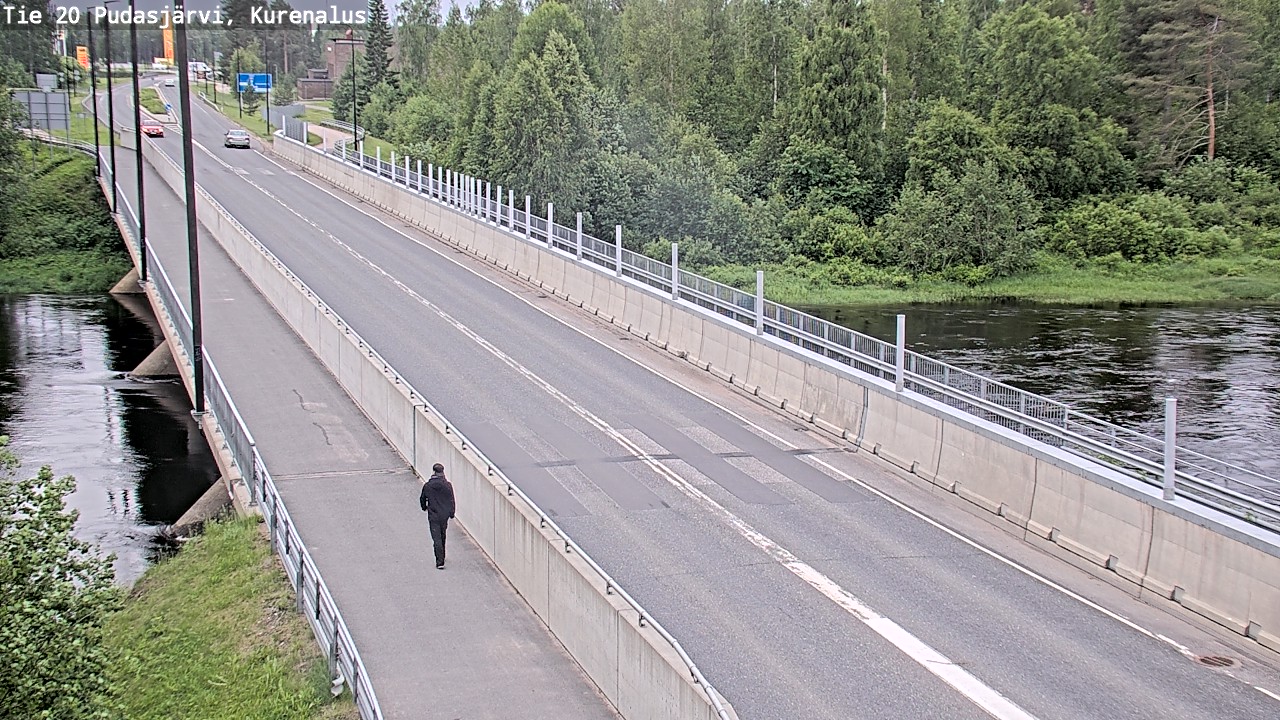 Weather Camera Image Väg 20Pudasjärvi, Kurenalus, Pudasjärvi, Pohjois-Pohjanmaa
