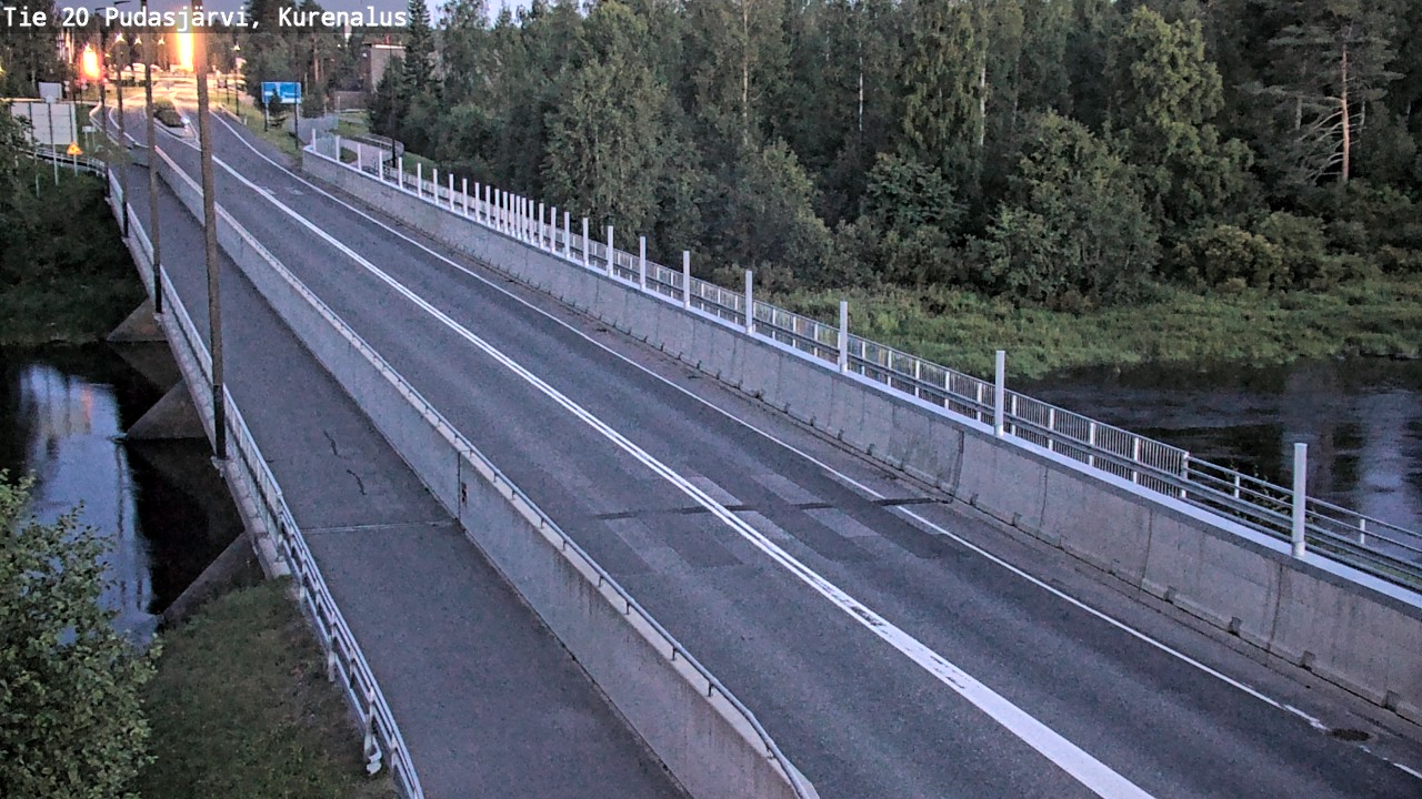 Weather Camera Image Road 20 Pudasjärvi, Kurenalus, Pudasjärvi, Pohjois-Pohjanmaa