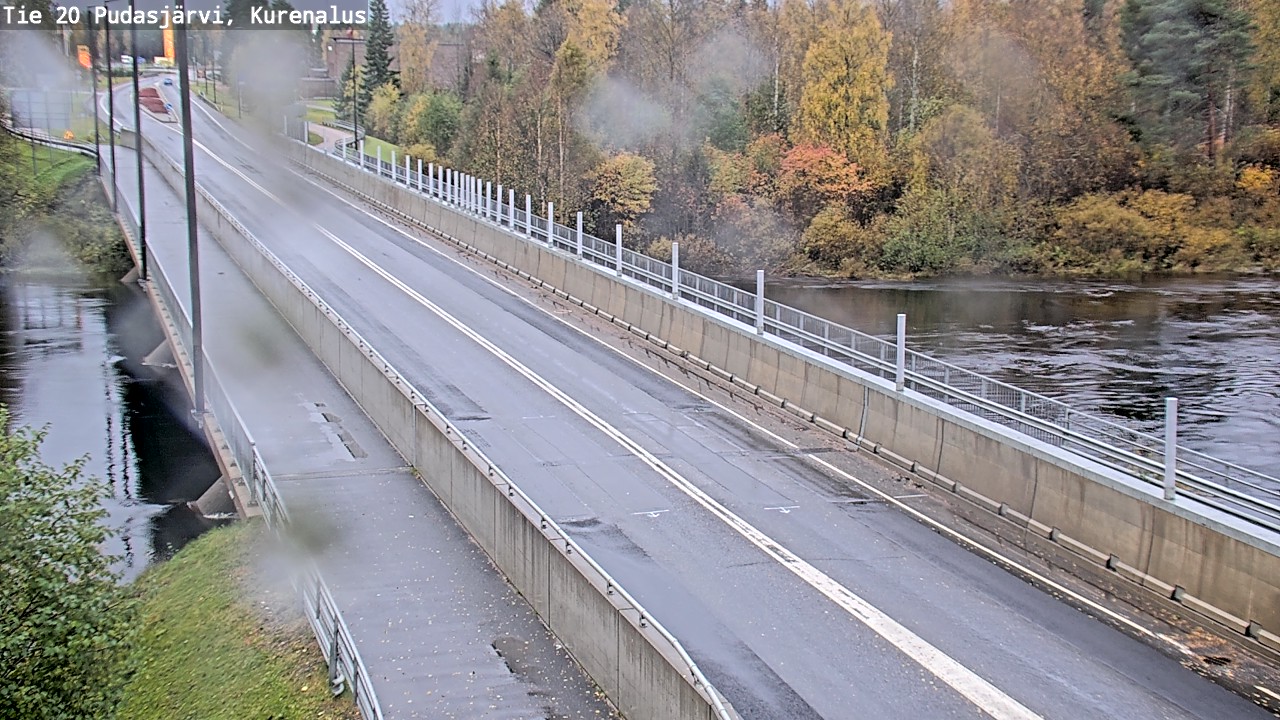 Weather Camera Image Road 20 Pudasjärvi, Kurenalus, Pudasjärvi, Pohjois-Pohjanmaa