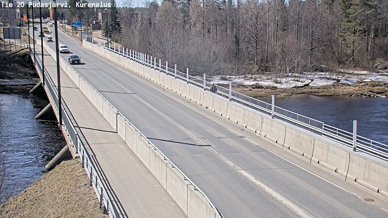 Weather Camera Image Road 20 Pudasjärvi, Kurenalus, Pudasjärvi, Pohjois-Pohjanmaa