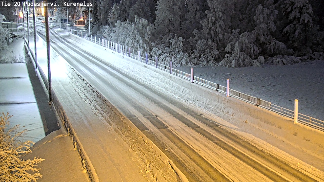 Kelikamerat Kuva Tie 20 Pudasjärvi, Kurenalus, Pudasjärvi, Pohjois-Pohjanmaa