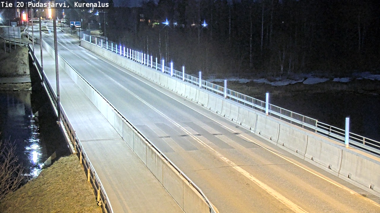 Weather Camera Image Road 20 Pudasjärvi, Kurenalus, Pudasjärvi, Pohjois-Pohjanmaa