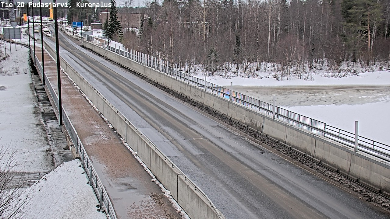 Weather Camera Image Road 20 Pudasjärvi, Kurenalus, Pudasjärvi, Pohjois-Pohjanmaa