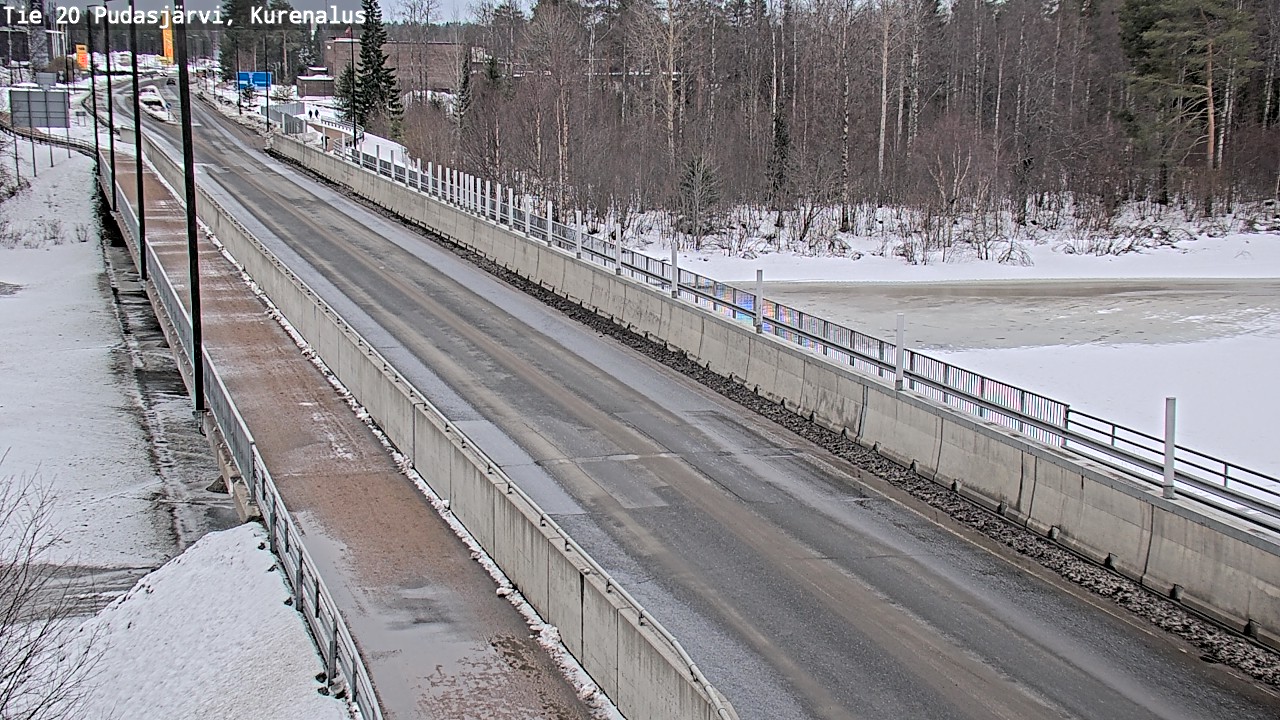Weather Camera Image Road 20 Pudasjärvi, Kurenalus, Pudasjärvi, Pohjois-Pohjanmaa