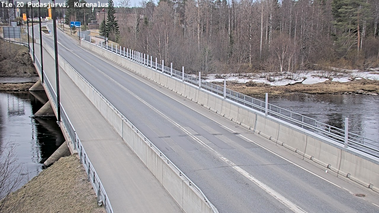 Weather Camera Image Väg 20Pudasjärvi, Kurenalus, Pudasjärvi, Pohjois-Pohjanmaa