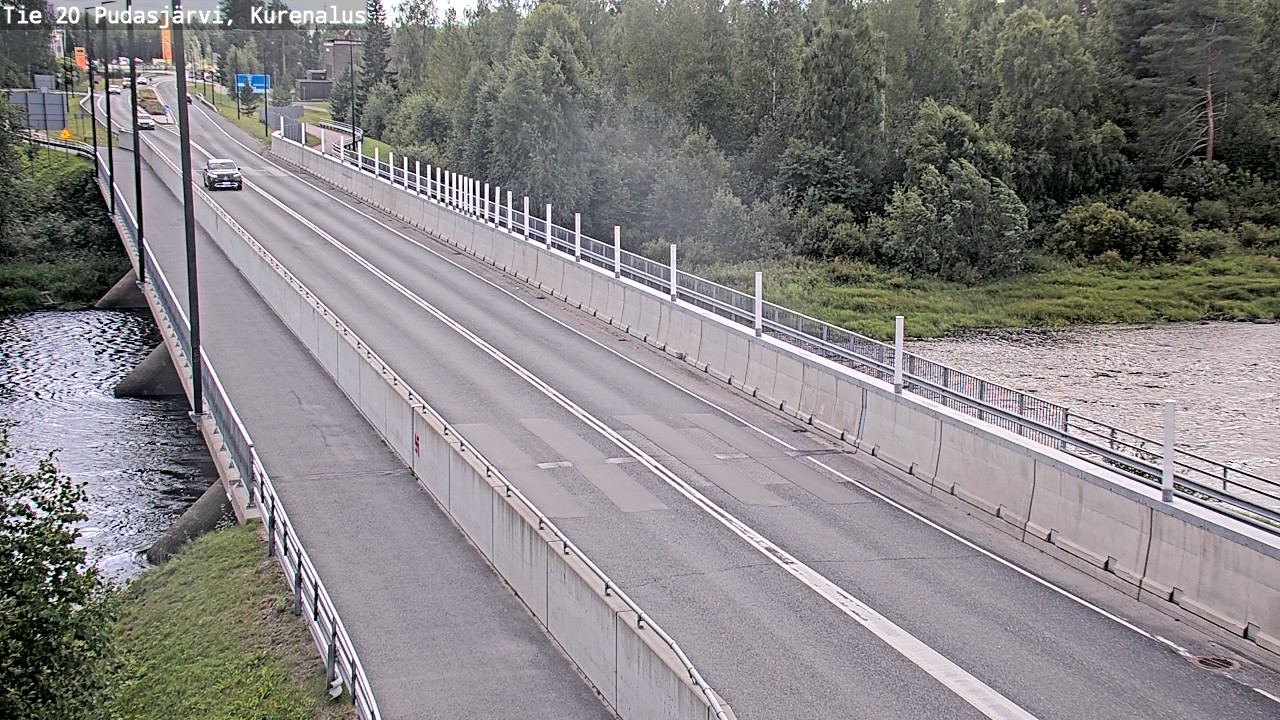 Weather Camera Image Road 20 Pudasjärvi, Kurenalus, Pudasjärvi, Pohjois-Pohjanmaa