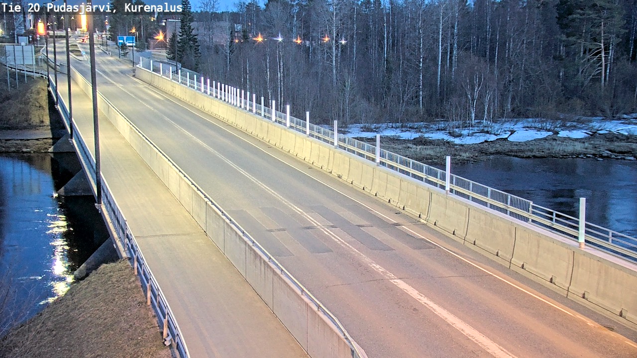 Weather Camera Image Road 20 Pudasjärvi, Kurenalus, Pudasjärvi, Pohjois-Pohjanmaa