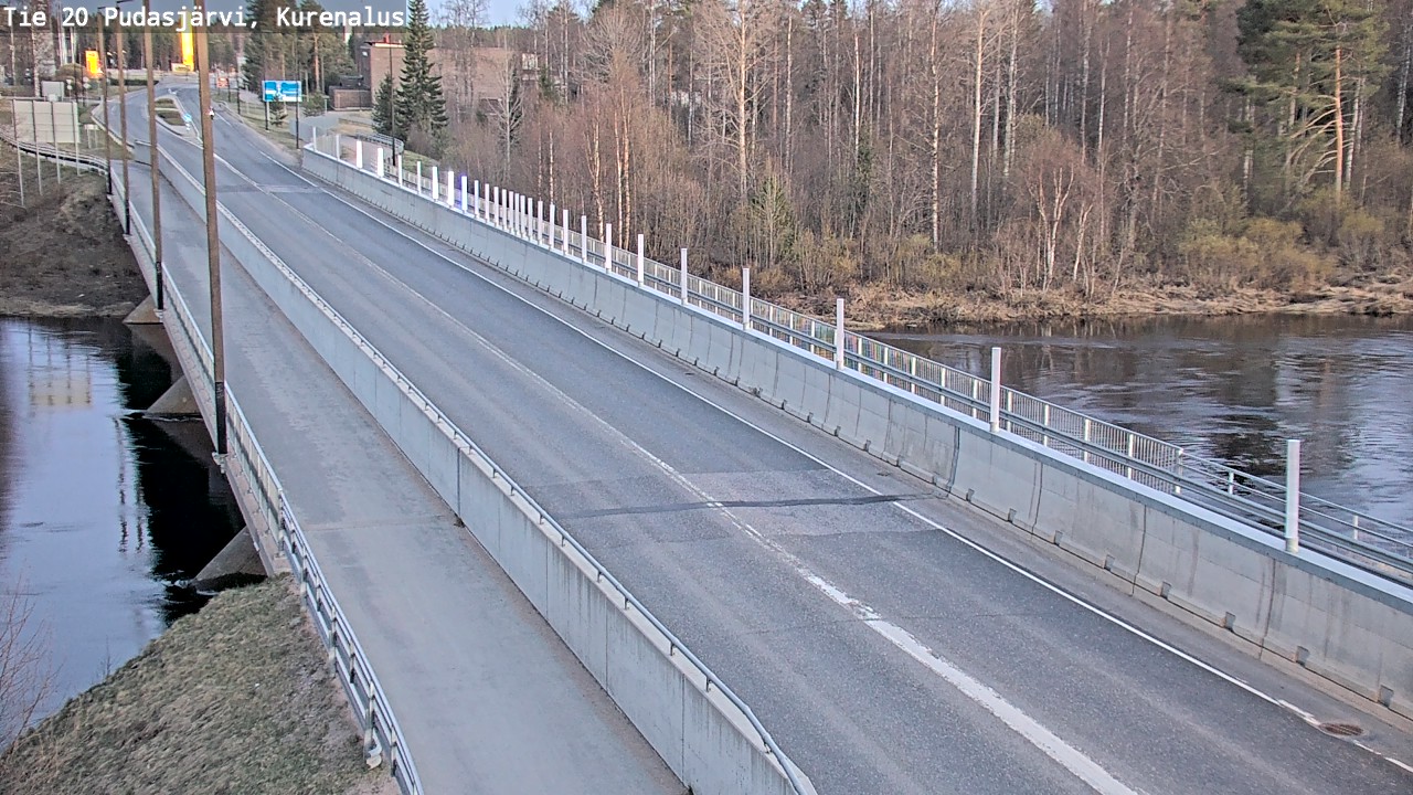 Weather Camera Image Väg 20Pudasjärvi, Kurenalus, Pudasjärvi, Pohjois-Pohjanmaa