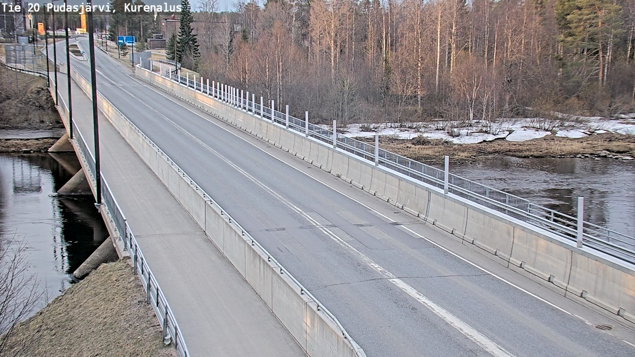 Weather Camera Image Road 20 Pudasjärvi, Kurenalus, Pudasjärvi, Pohjois-Pohjanmaa