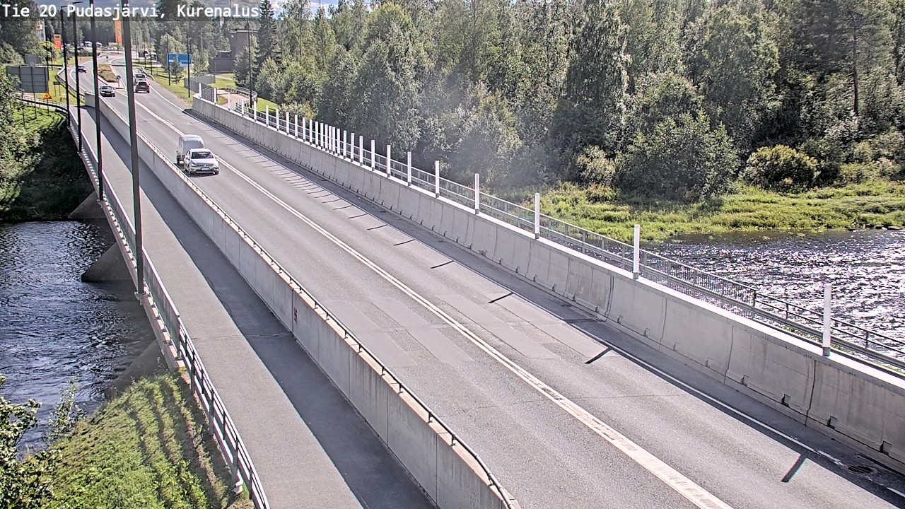 Weather Camera Image Road 20 Pudasjärvi, Kurenalus, Pudasjärvi, Pohjois-Pohjanmaa