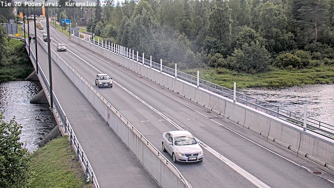 Weather Camera Image Road 20 Pudasjärvi, Kurenalus, Pudasjärvi, Pohjois-Pohjanmaa