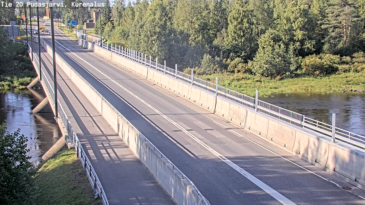 Weather Camera Image Road 20 Pudasjärvi, Kurenalus, Pudasjärvi, Pohjois-Pohjanmaa