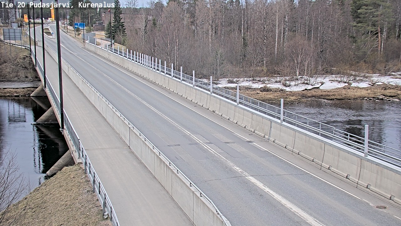 Weather Camera Image Väg 20Pudasjärvi, Kurenalus, Pudasjärvi, Pohjois-Pohjanmaa