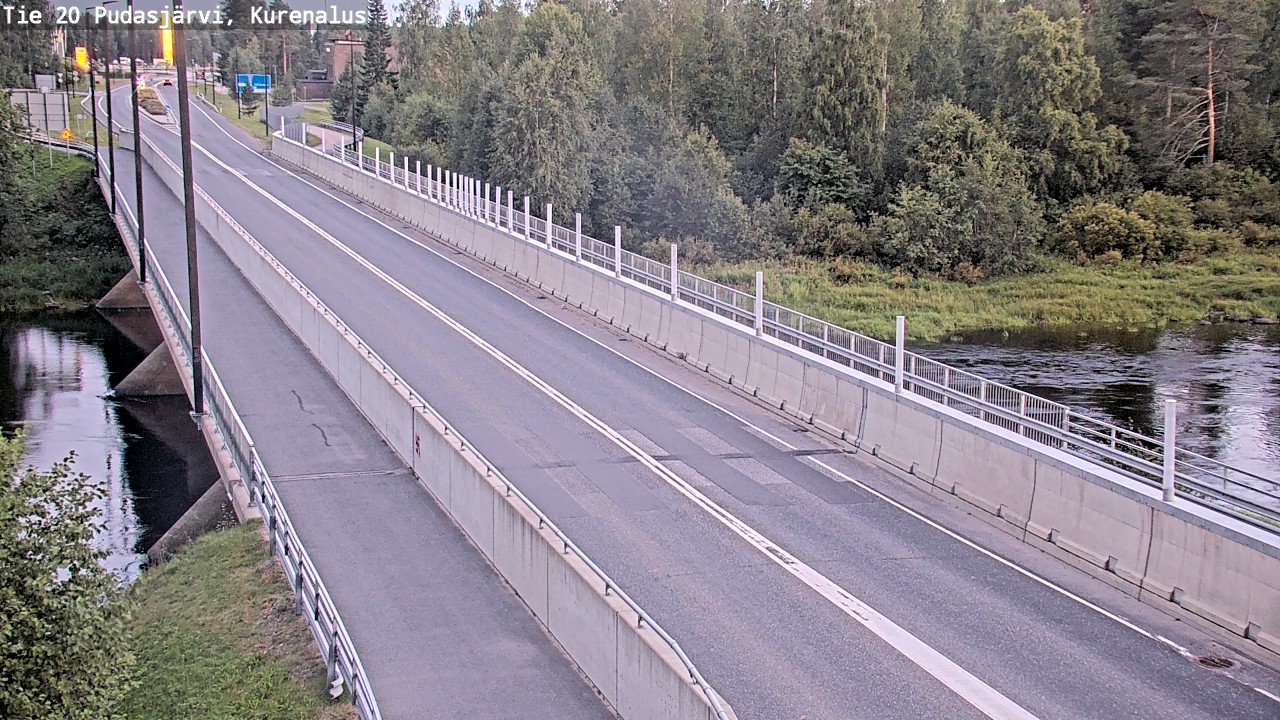 Weather Camera Image Road 20 Pudasjärvi, Kurenalus, Pudasjärvi, Pohjois-Pohjanmaa